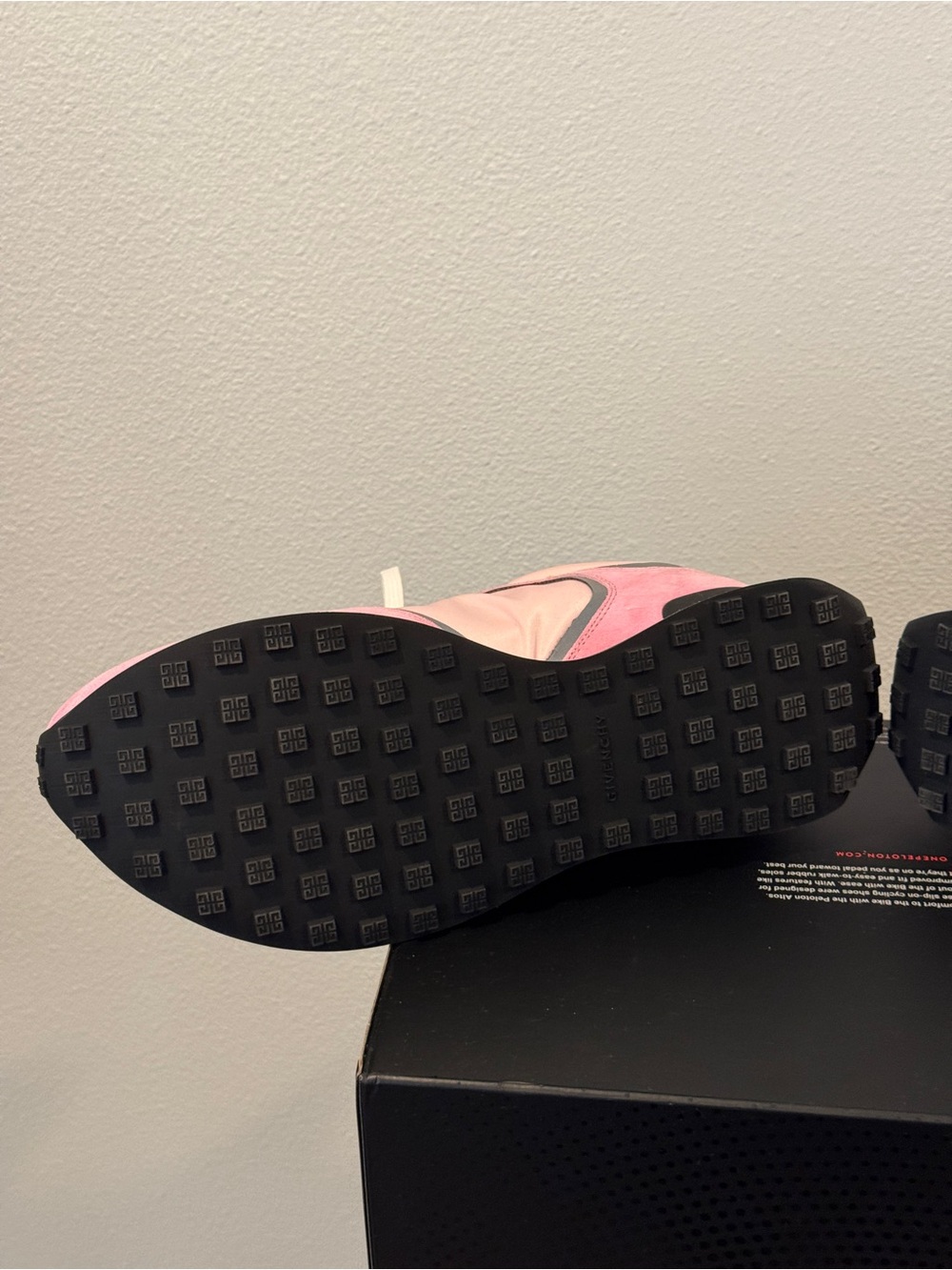 Givenchy Pink Suede & Gray Leather Runner Sneakers - Picture 10 of 15